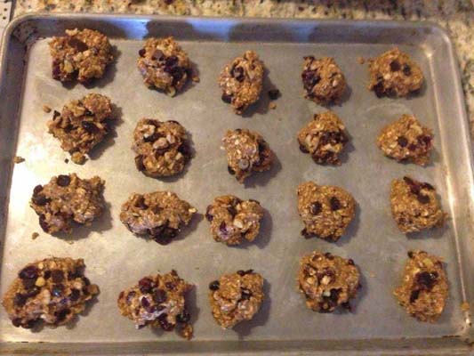 Cookie Sheet of protien balls